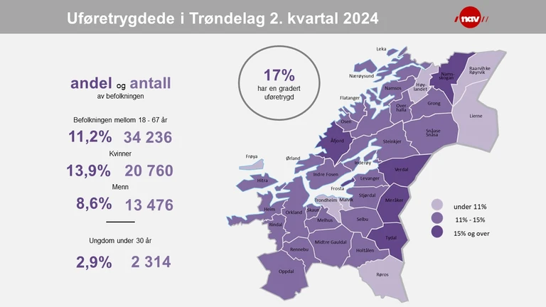 NAV bilde om uføresituasjonen